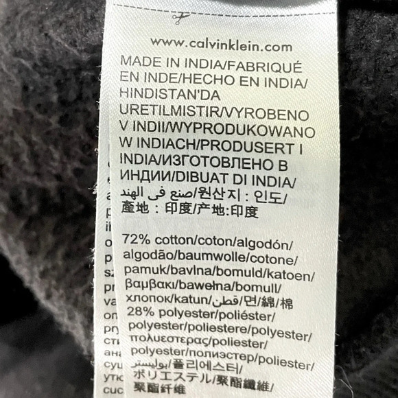 Calvin Klein XL men’s 1/4 zip black jersey. Soft touch lined fleece mock neck. - Picture 7 of 8